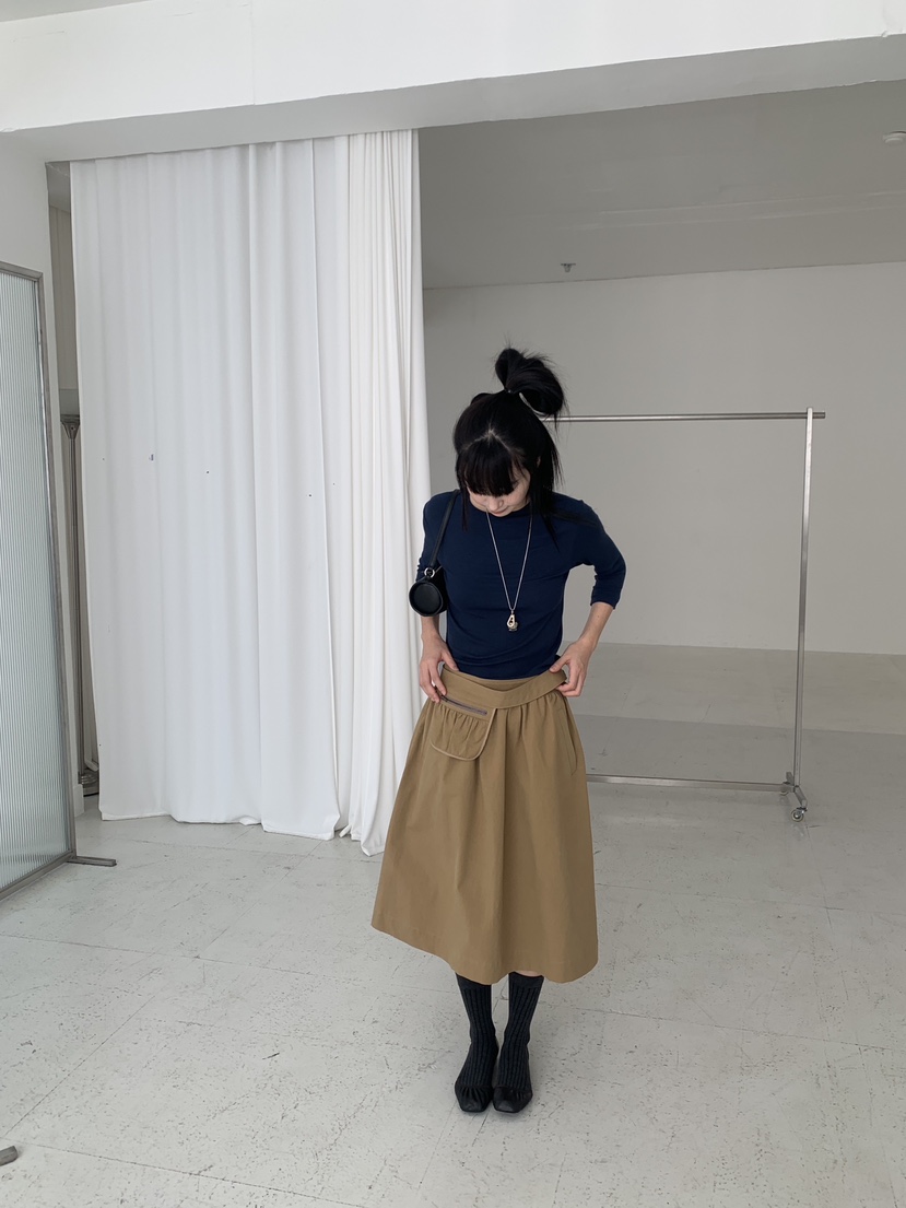 LOGARDEN東大門代購女裝新款真品熱賣推薦時尚長袖T恤波紋LO GARDEN長袖T恤圖色2