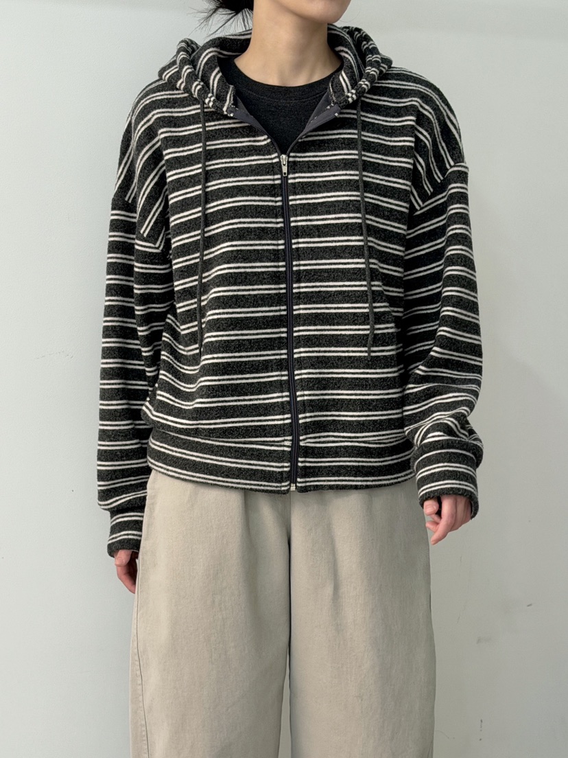 PEPPER-L東大門實拍女裝新品休閑真品時尚衛衣連帽衫條紋PEPPER衛衣