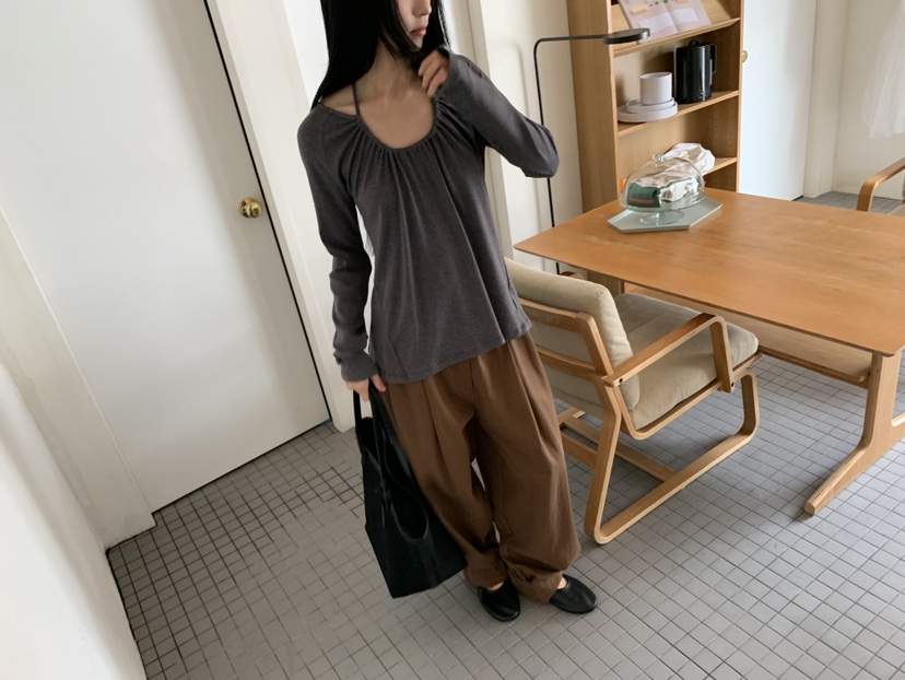 LOGARDEN韓國代購女裝新款推薦人氣熱賣休閑時尚真品長袖T恤LO GARDEN長袖T恤