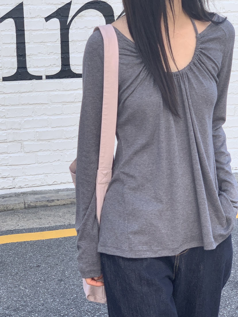 LOGARDEN韓國代購女裝新款推薦人氣熱賣休閑時尚真品長袖T恤LO GARDEN長袖T恤