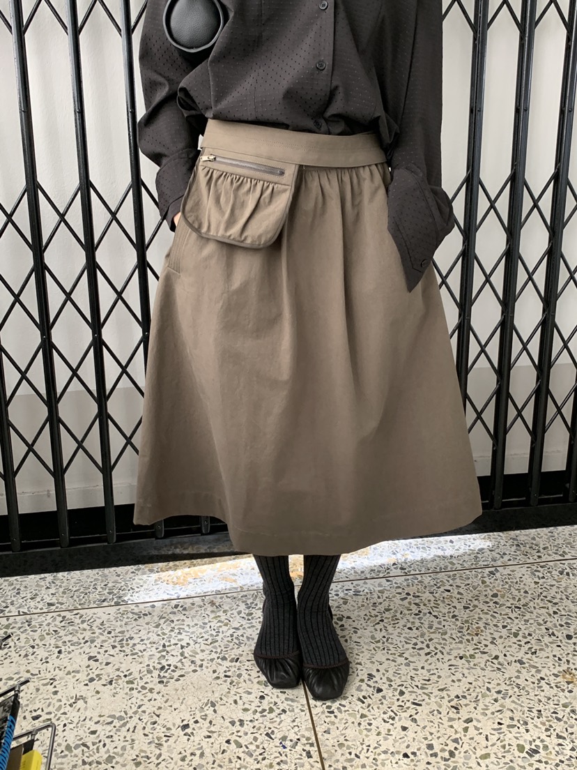 LOGARDEN韓國直郵女裝新品熱賣人氣時尚休閑長裙不含腰包LO GARDEN長裙