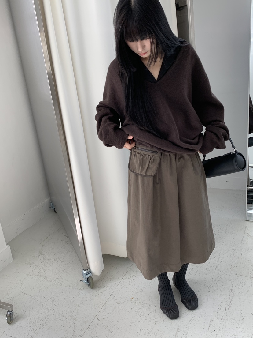 LOGARDEN韓國直郵女裝新品熱賣人氣時尚休閑長裙不含腰包LO GARDEN長裙