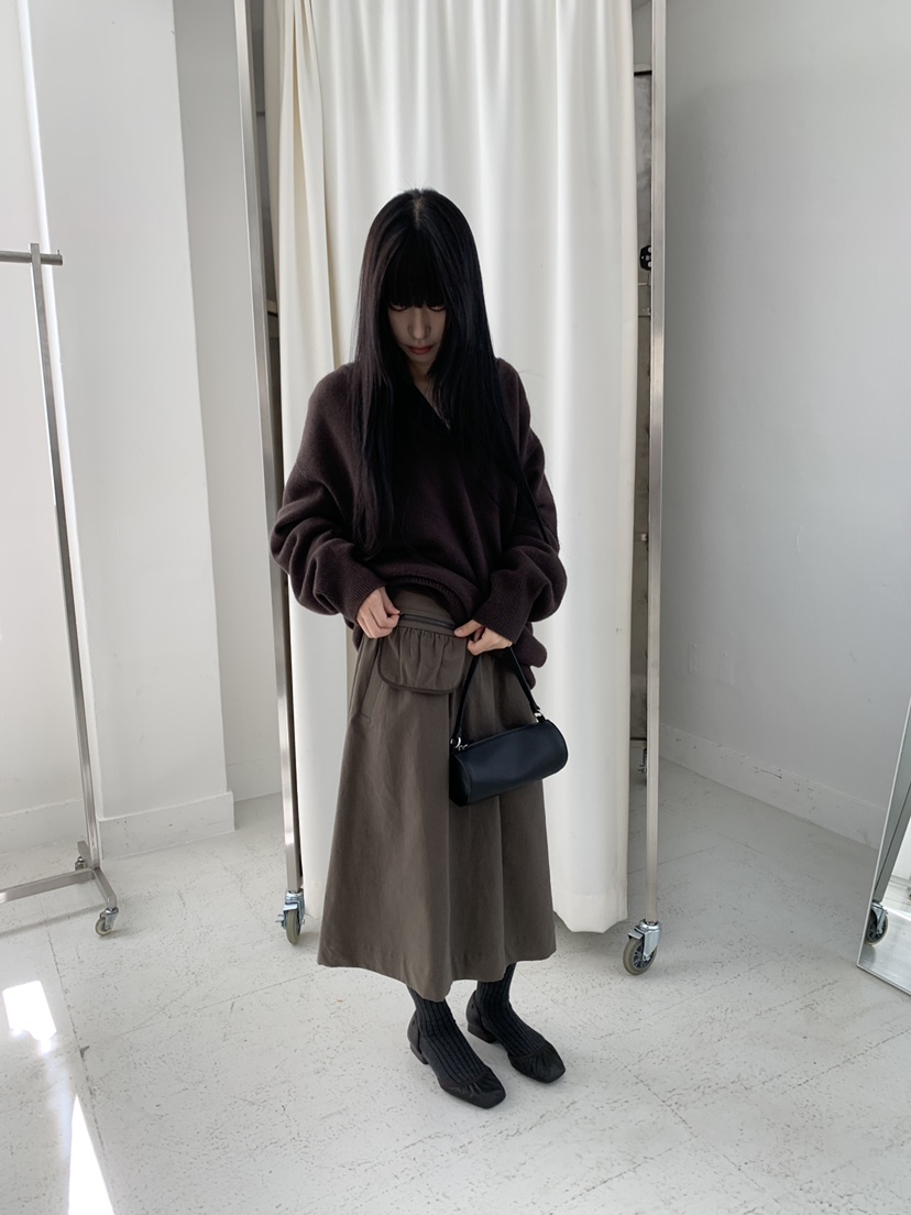 LOGARDEN韓國直郵女裝新品熱賣人氣時尚休閑長裙不含腰包LO GARDEN長裙
