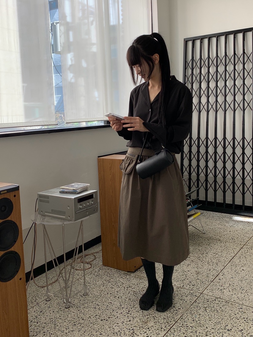 LOGARDEN韓國直郵女裝新品熱賣人氣時尚休閑長裙不含腰包LO GARDEN長裙