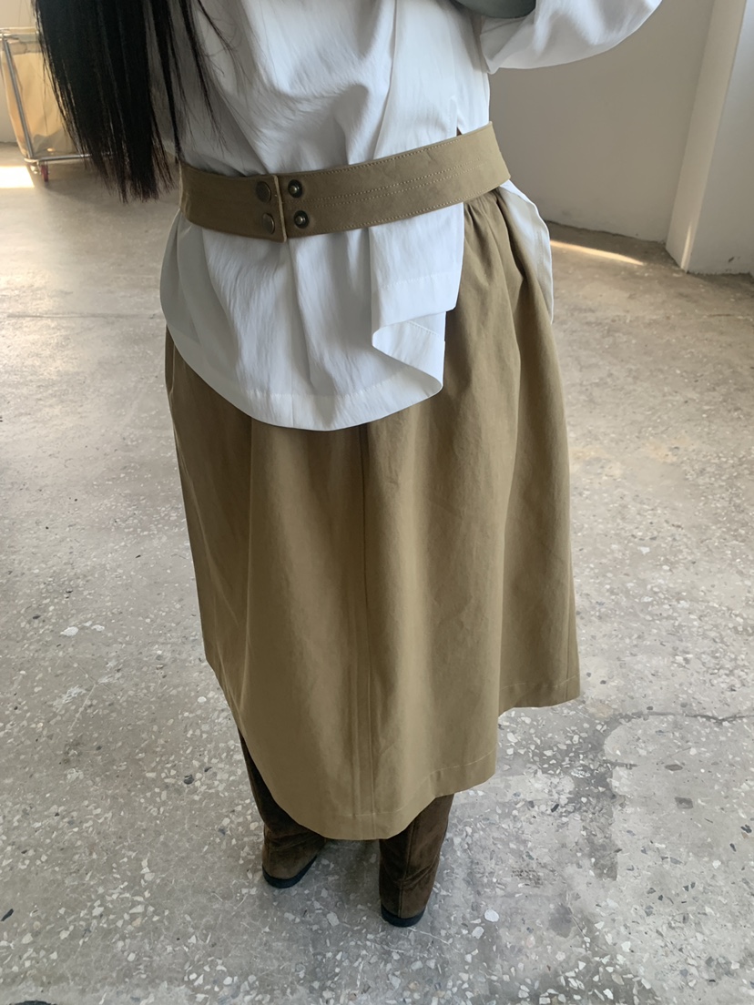 LOGARDEN韓國直郵女裝新品熱賣人氣時尚休閑長裙不含腰包LO GARDEN長裙