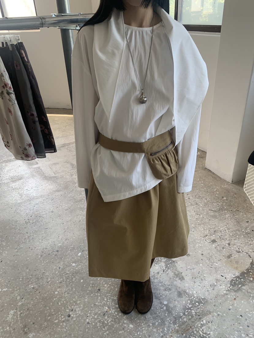 LOGARDEN韓國直郵女裝新品熱賣人氣時尚休閑長裙不含腰包LO GARDEN長裙