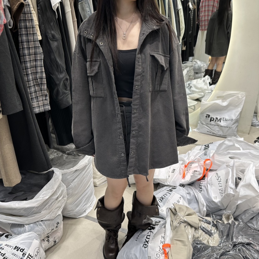 AT THE END韓國直郵女士新款休閑時尚推薦人氣襯衫蕾絲衫AT THE END襯衫/蕾絲衫圖色2