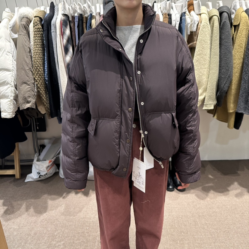 OVERTAKE東大門實拍女裝新款推薦熱賣真品時尚短款羽絨服OVERTAKE短款羽絨服圖色1