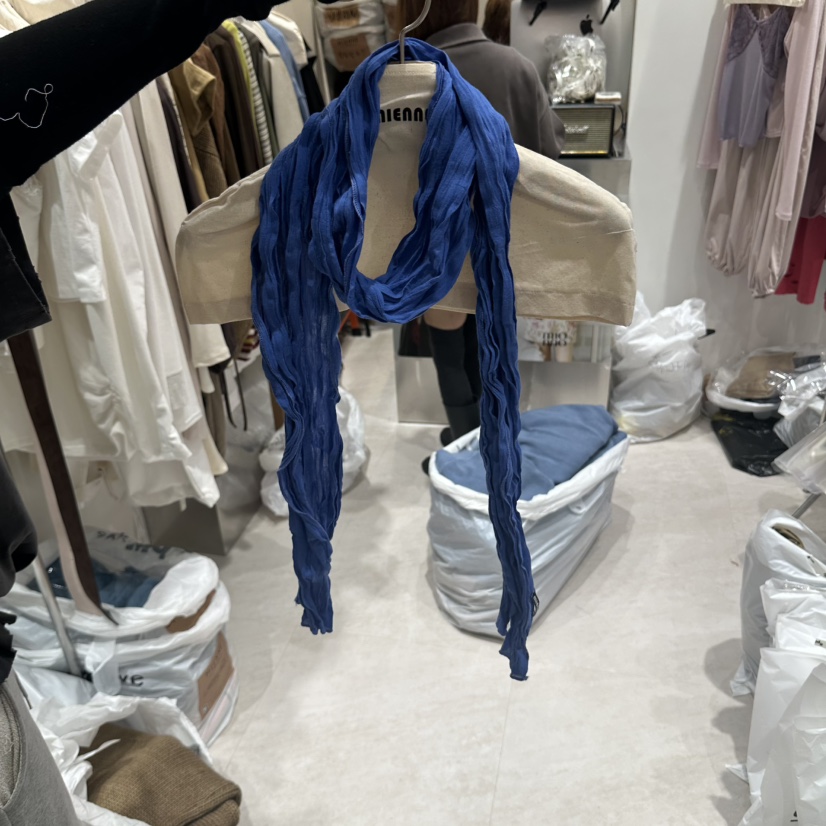 MIENNE韓國代購女士新品推薦人氣休閑時尚圍巾披肩圍巾皺紋MIENNE圍巾/披肩圖色3
