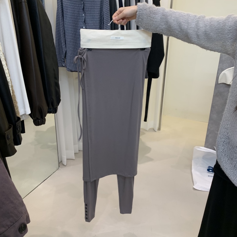 HWAE AND韓國直郵女士新款休閑真品人氣熱賣時尚套裝紐扣HWAE AND套裝圖色1淺灰