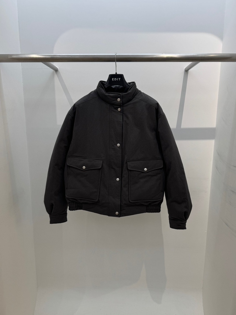 EDIT韓國代購女士新品休閑真品人氣推薦熱賣短款羽絨服鴨絨EDIT短款羽絨服圖色2墨色
