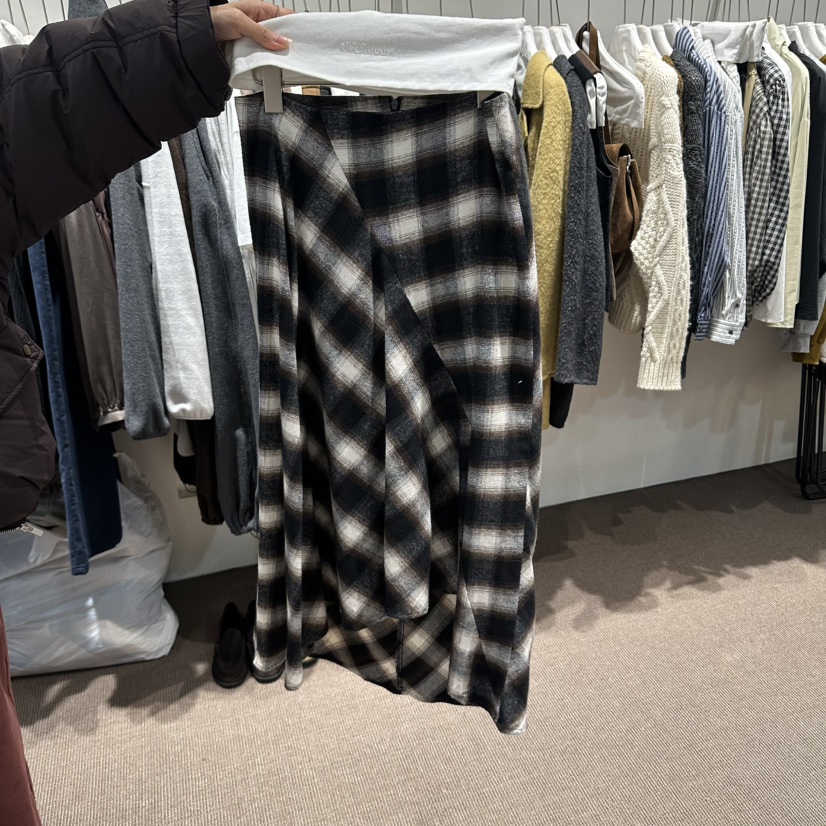 OVERTAKE東大門實拍女裝新款休閑熱賣推薦人氣真品時尚長裙OVERTAKE長裙圖色2棕色