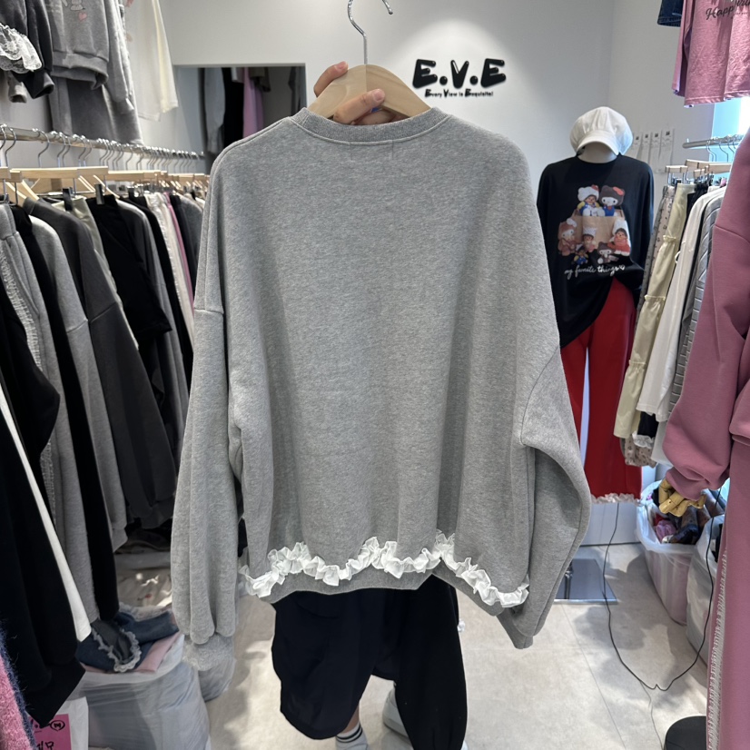 EVE東大門代購女裝新品人氣時尚熱賣真品休閑推薦衛衣加絨EVE衛衣