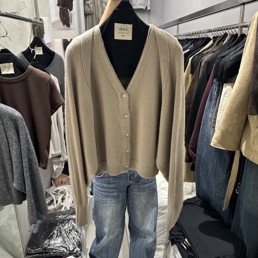 VIVEL韓國代購女士新品推薦休閑真品熱賣時尚人氣套裝VIVEL套裝圖色1米色