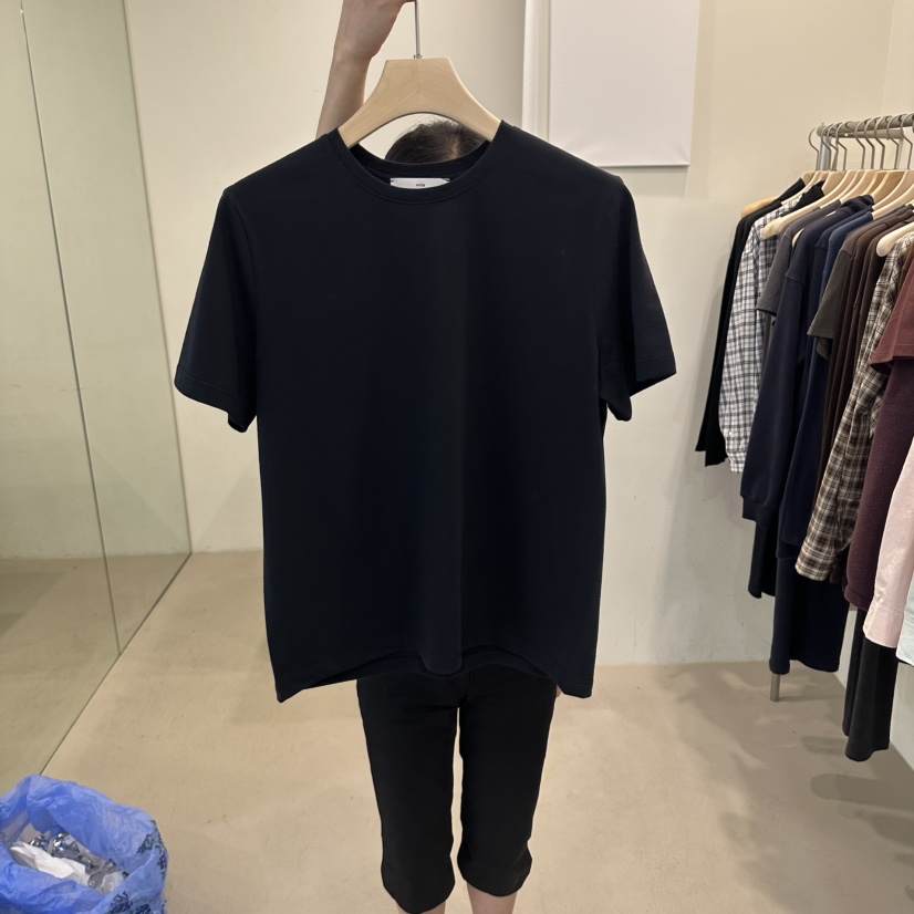 MYOS韓國代購女裝新品休閑真品人氣熱賣時尚推薦T恤MYOST恤圖色3黑色