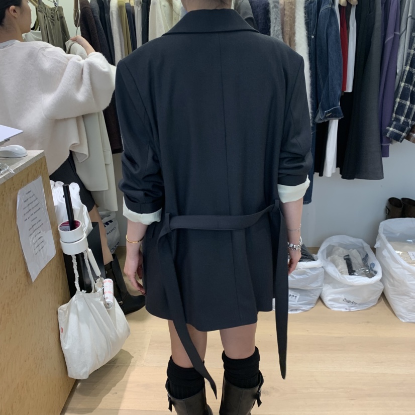 W AND J韓國代購女士新品人氣推薦熱賣套裝不含內搭含腰帶WANDJ套裝