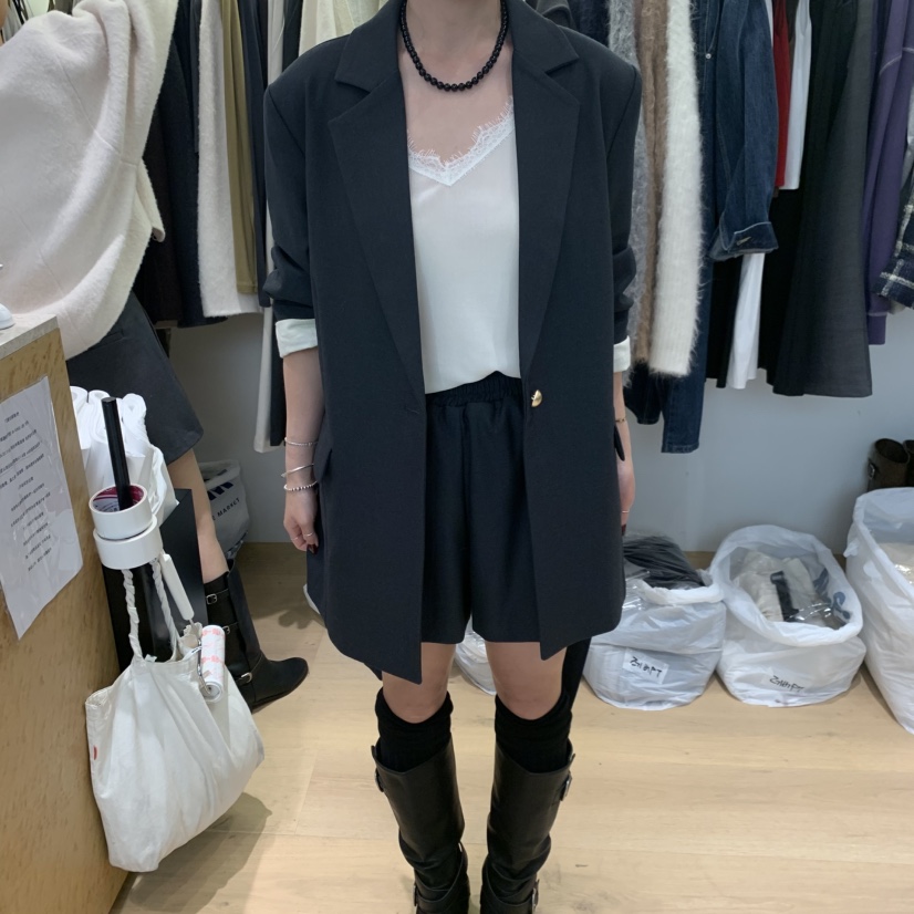 W AND J韓國代購女士新品人氣推薦熱賣套裝不含內搭含腰帶WANDJ套裝圖色2