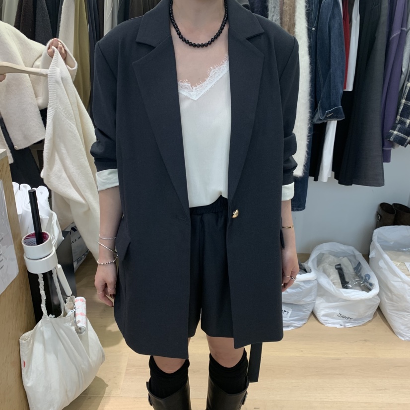 W AND J東大門直郵女裝新款熱賣時尚人氣西裝西服含腰帶WANDJ西裝/西服圖色1