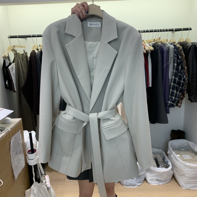 W AND J東大門直郵女裝新款熱賣時尚人氣西裝西服含腰帶WANDJ西裝/西服圖色2