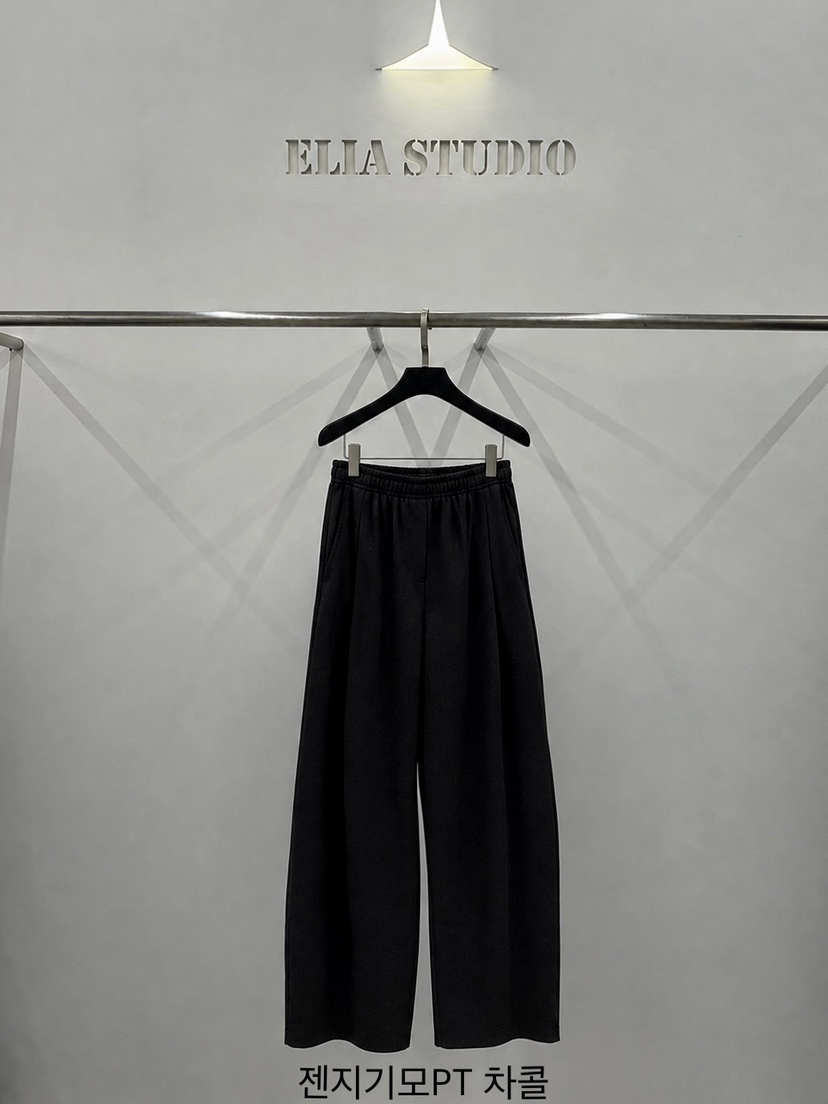 ELIA東大門直郵女裝新品推薦人氣熱賣休閑時尚真品休閑褲ELIA STUDIO休閑褲圖色3墨色