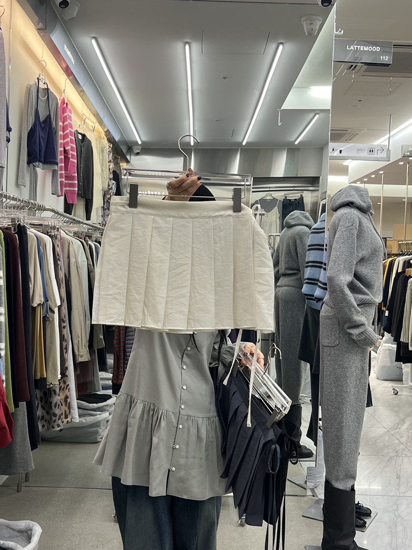 LATTEMOOD韓國代購女士新品時尚休閑真品人氣熱賣推薦短裙LATTEMOOD短裙