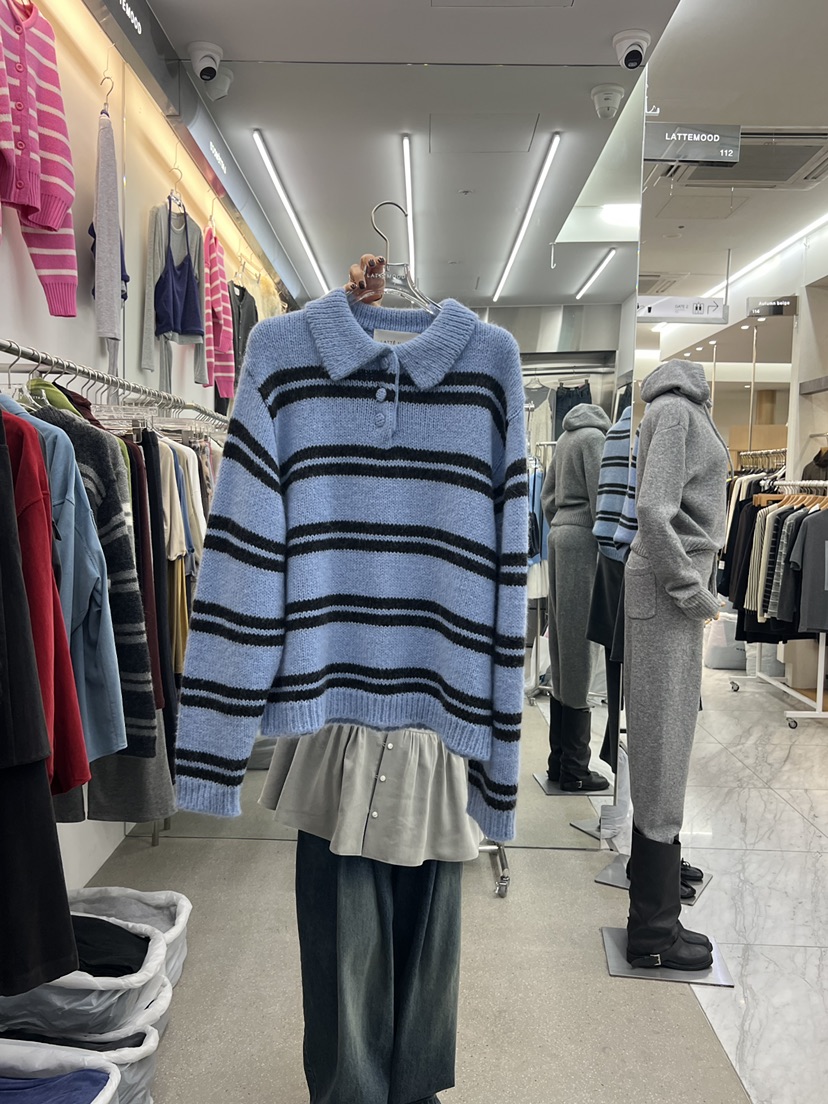 LATTEMOOD東大門實拍女裝新品推薦真品時尚熱賣人氣休閑毛衣LATTEMOOD毛衣圖色1