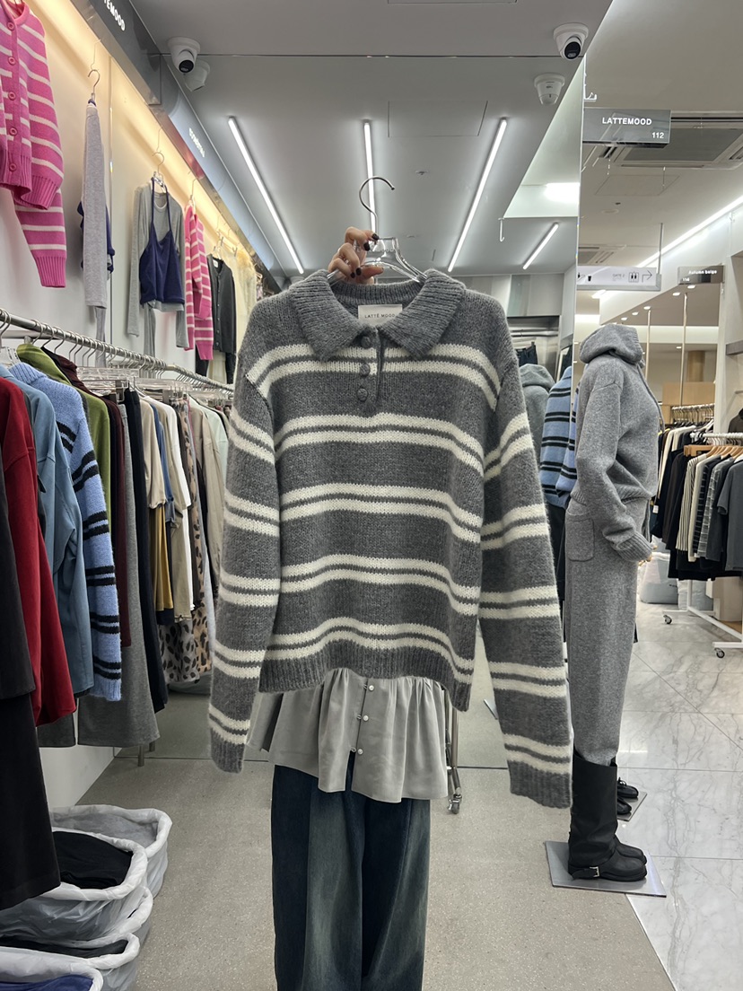 LATTEMOOD東大門實拍女裝新品推薦真品時尚熱賣人氣休閑毛衣LATTEMOOD毛衣圖色2