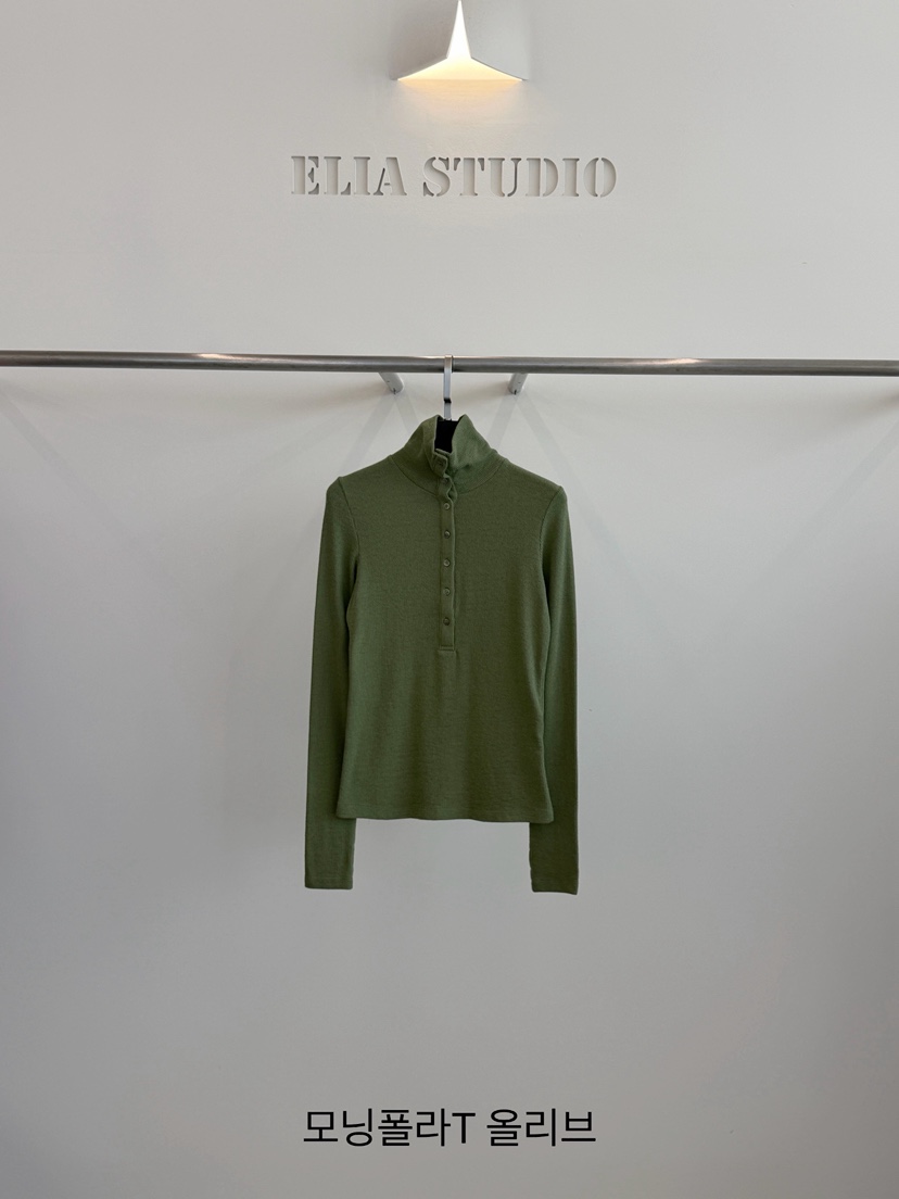 ELIA東大門直郵女士新款休閑真品推薦人氣熱賣時尚長袖T恤ELIA STUDIO長袖T恤圖色4