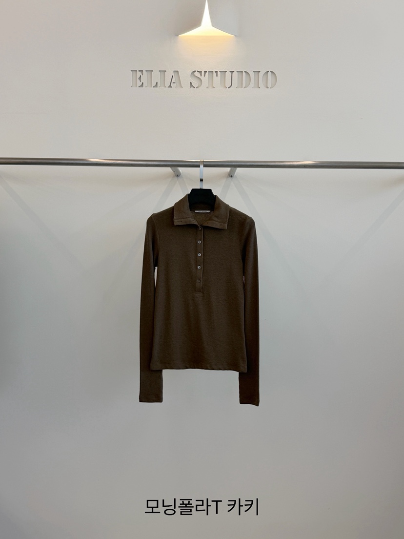 ELIA東大門直郵女士新款休閑真品推薦人氣熱賣時尚長袖T恤ELIA STUDIO長袖T恤圖色5