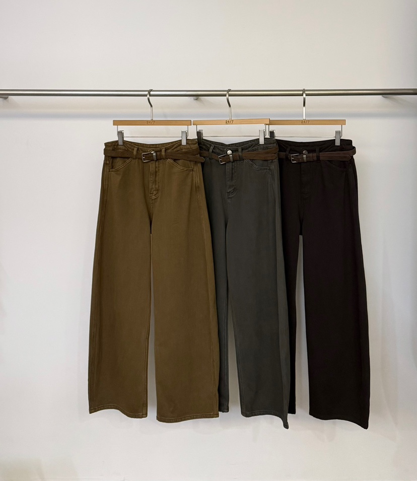TWENTY FOUR SEVEN24-7韓國代購女士新品推薦休閑褲不含腰帶TEWNTY FOUR SEVEN24-7休閑褲