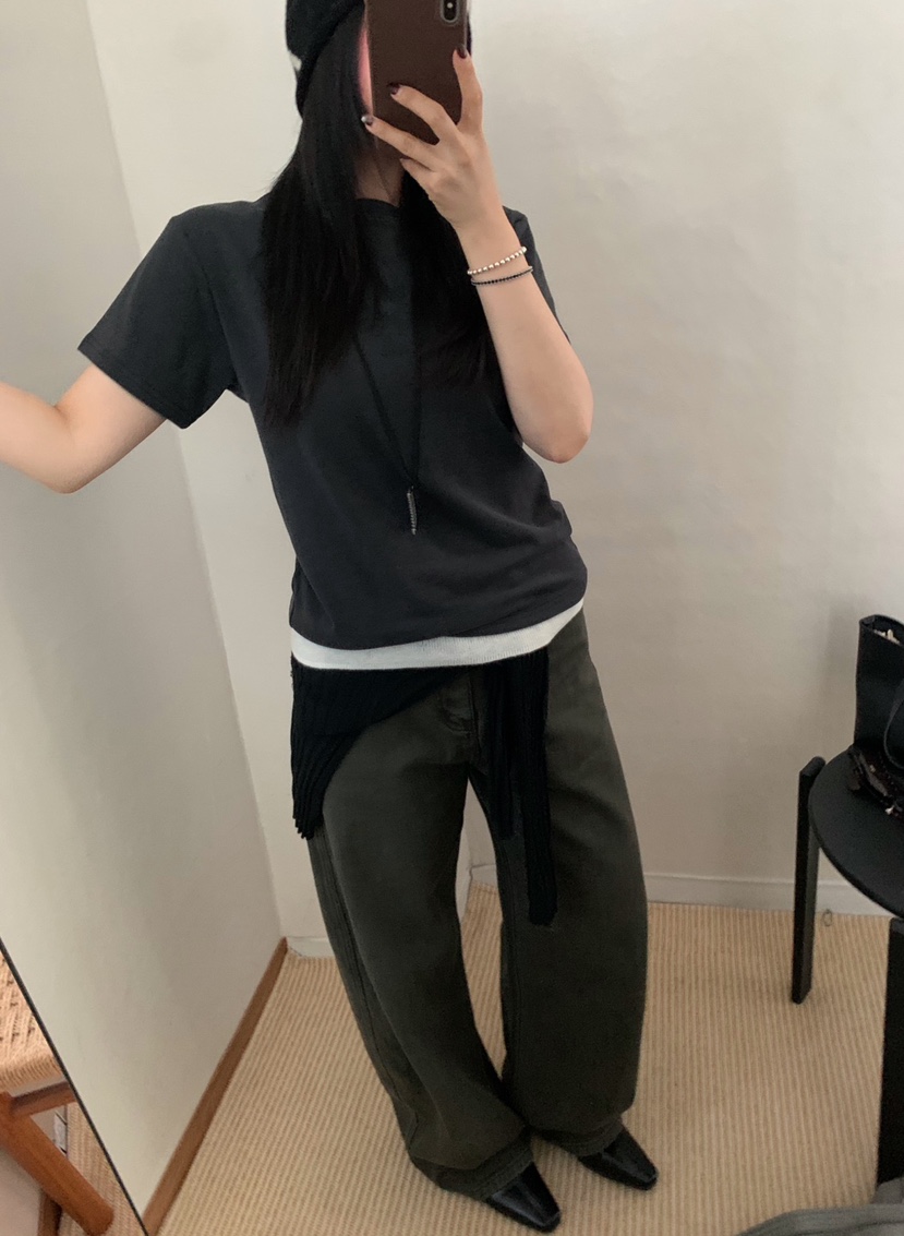 TWENTY FOUR SEVEN24-7韓國代購女裝新款人氣推薦T恤字母TEWNTY FOUR SEVEN24-7T恤