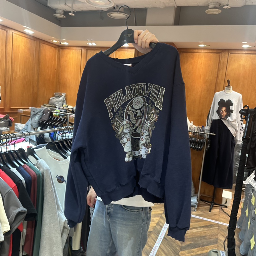 GARMENT-P東大門代購女裝新品推薦休閑人氣時尚真品衛衣V領GARMENT衛衣圖色3