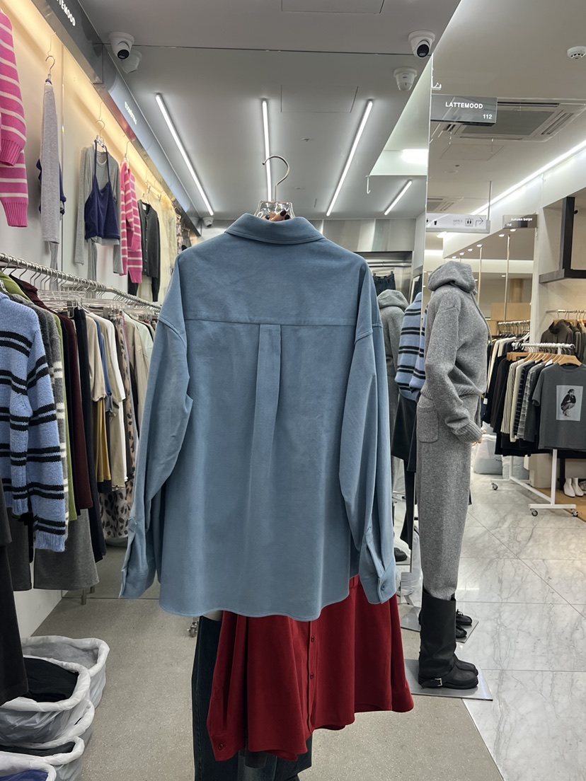 LATTEMOOD東大門實拍女士新品推薦時尚真品襯衫蕾絲衫口袋LATTEMOOD襯衫/蕾絲衫
