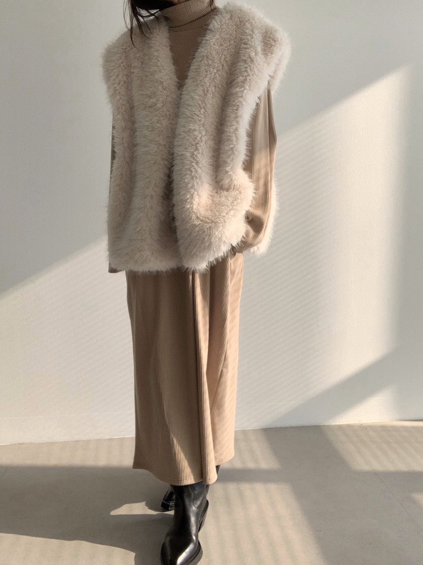 PLANTS ON GRAY東大門代購女裝新款推薦人氣真品馬甲毛皮PLANTS ON GRAY馬甲