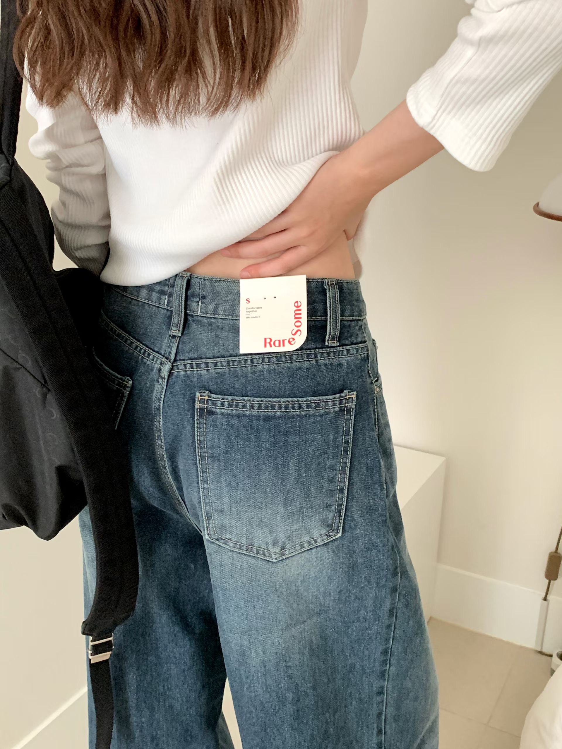 RARESOME東大門代購女裝新款真品人氣推薦休閑時尚牛仔褲RARESOME牛仔褲