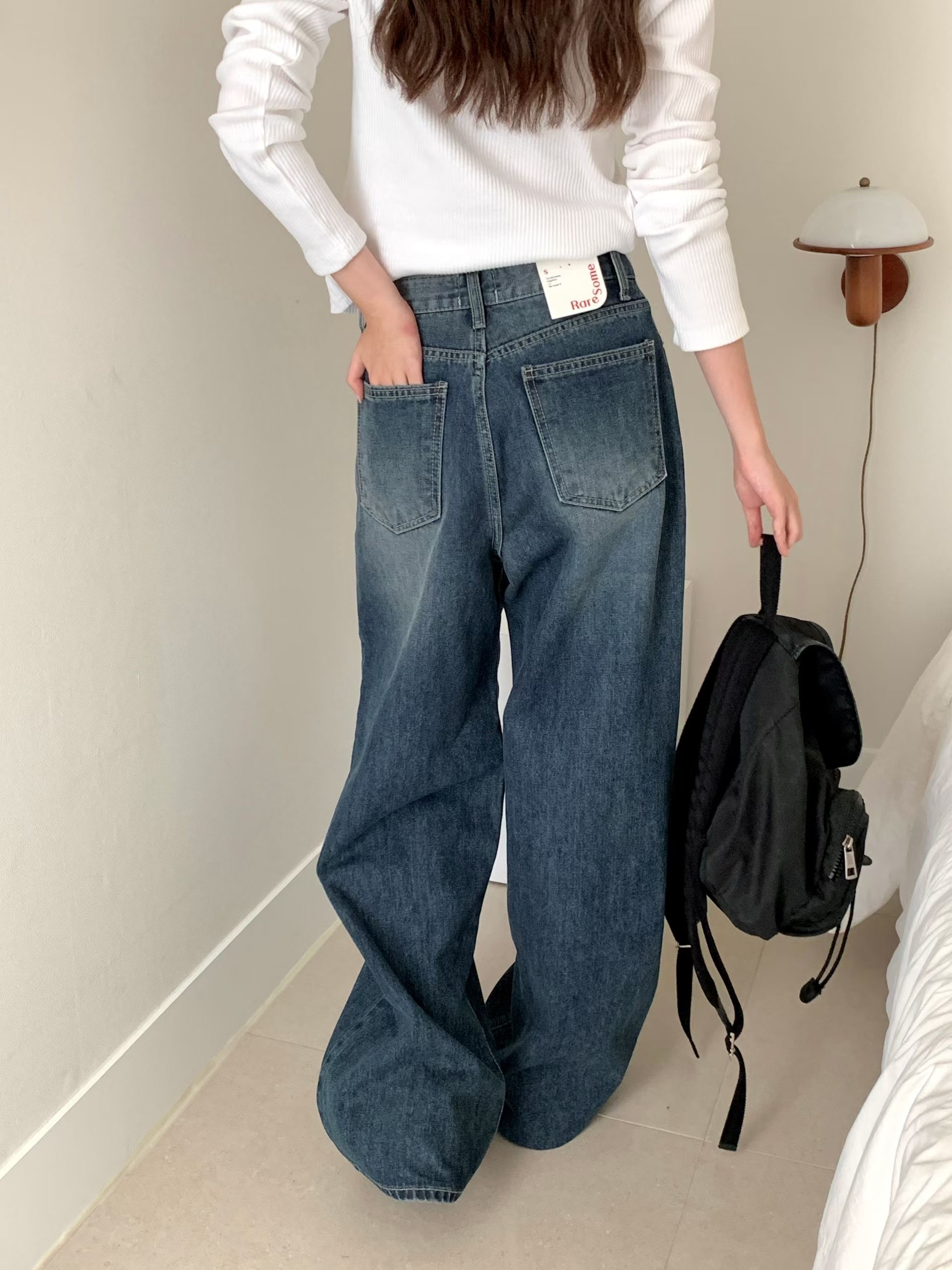 RARESOME東大門代購女裝新款真品人氣推薦休閑時尚牛仔褲RARESOME牛仔褲