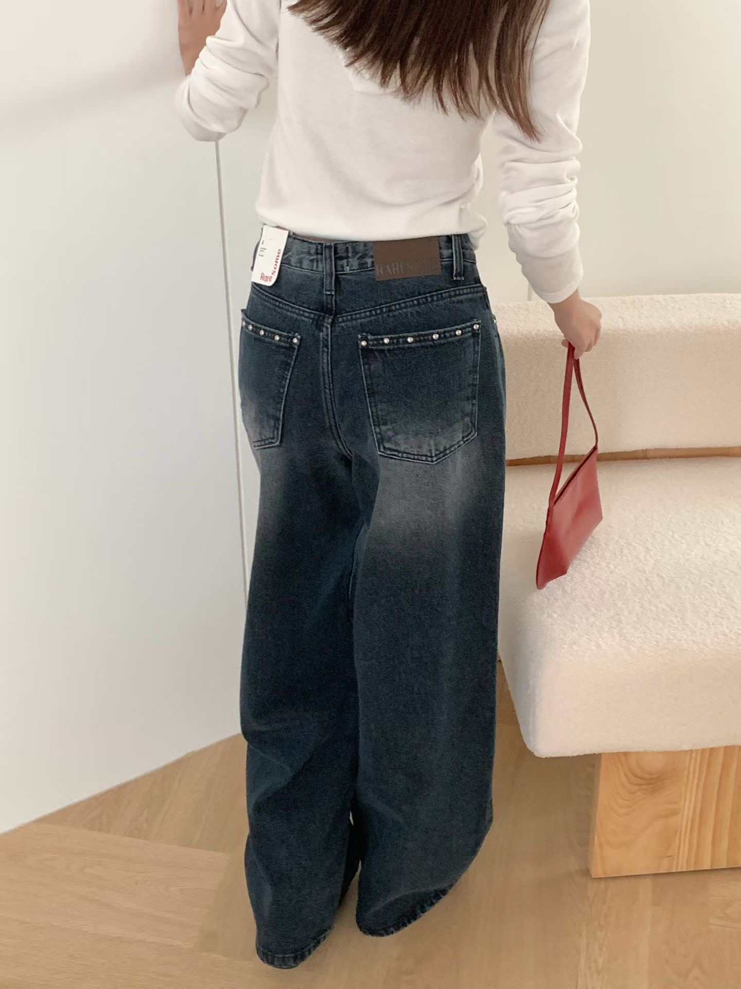 RARESOME東大門代購女士新款推薦真品人氣熱賣時尚牛仔褲RARESOME牛仔褲