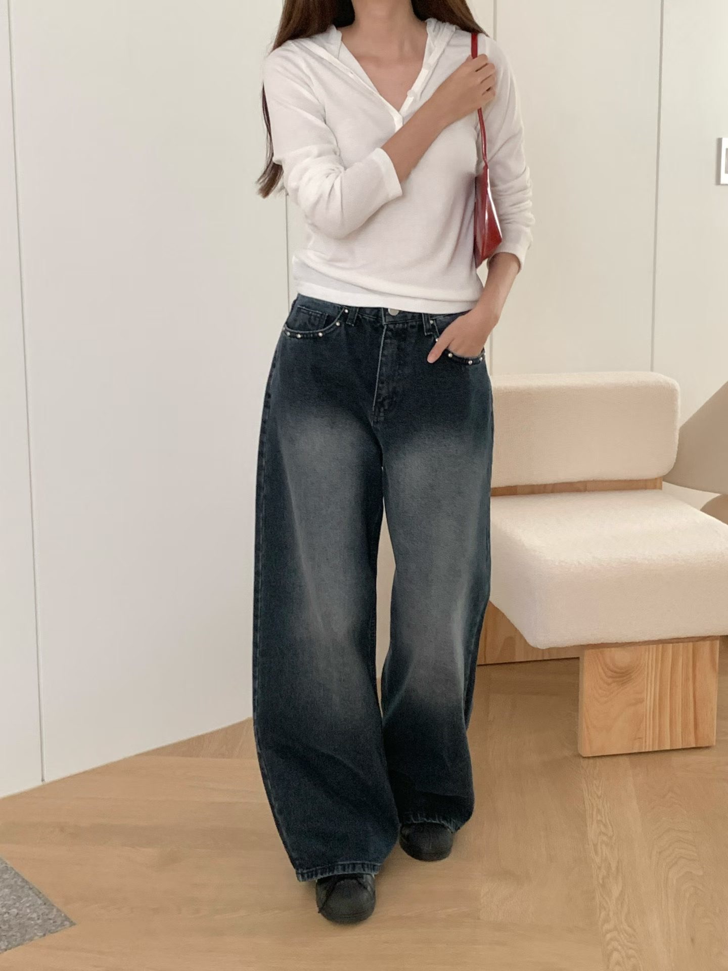 RARESOME東大門代購女士新款推薦真品人氣熱賣時尚牛仔褲RARESOME牛仔褲