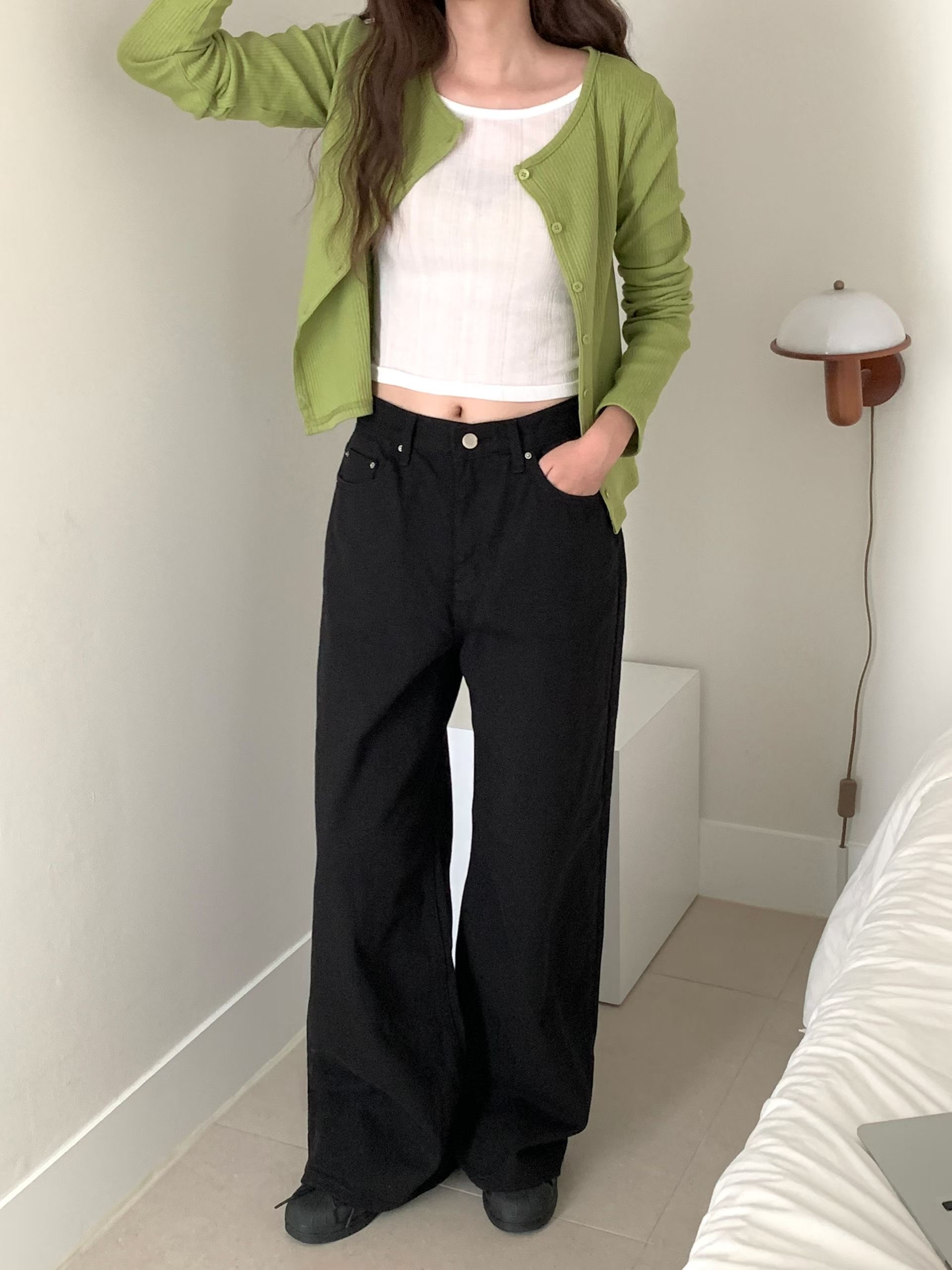 RARESOME韓國直郵女裝新款休閑熱賣時尚推薦牛仔褲不含腰帶RARESOME牛仔褲圖色2