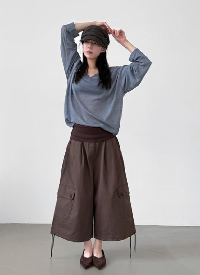 YUZU韓國代購女裝新品熱賣人氣推薦真品時尚休閑長袖T恤YUZU_長袖T恤