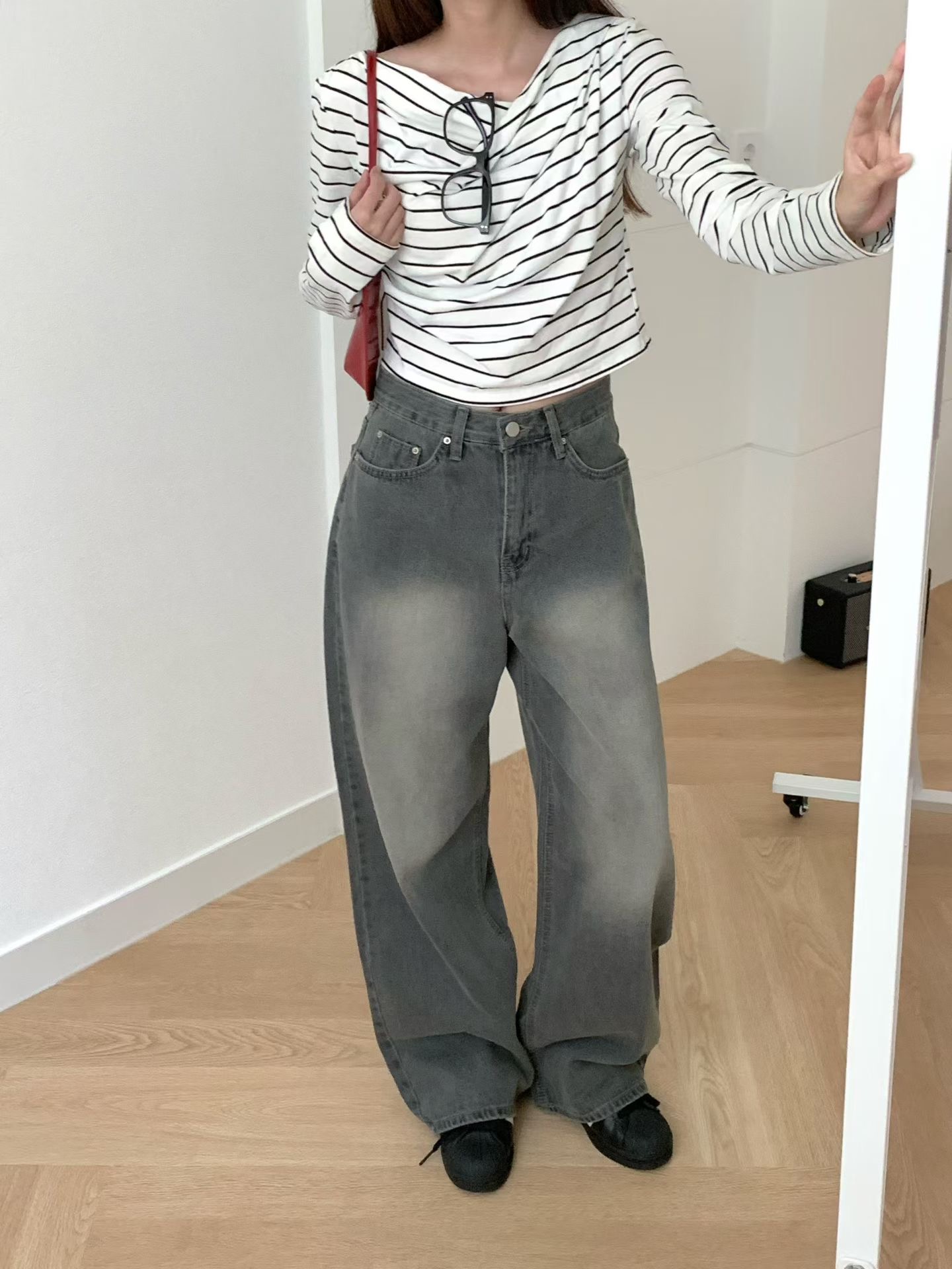 RARESOME韓國直郵女士新品休閑熱賣真品時尚推薦人氣牛仔褲RARESOME牛仔褲