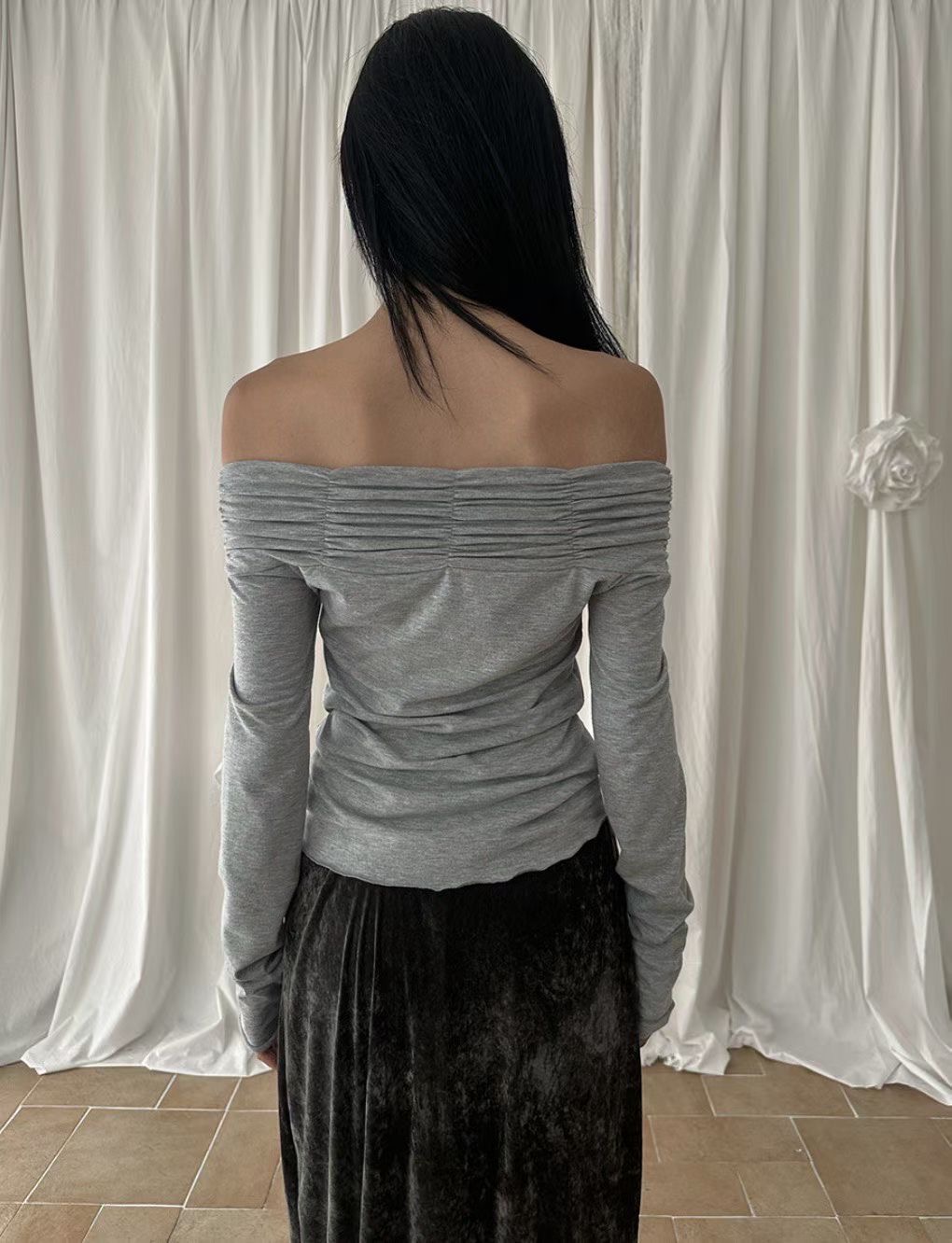 YUZU韓國直郵女裝新款人氣時尚推薦休閑真品熱賣長袖T恤YUZU_長袖T恤