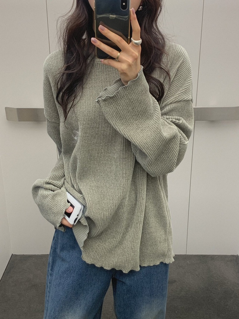 MOSMOS韓國代購女士新品休閑熱賣推薦人氣真品時尚長袖T恤MOSMOS長袖T恤