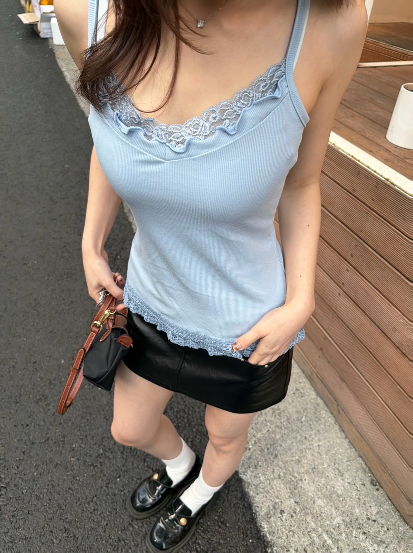 SOLAR韓國直郵女裝新品休閑人氣熱賣推薦真品吊帶背心兔子SOLAR吊帶/背心