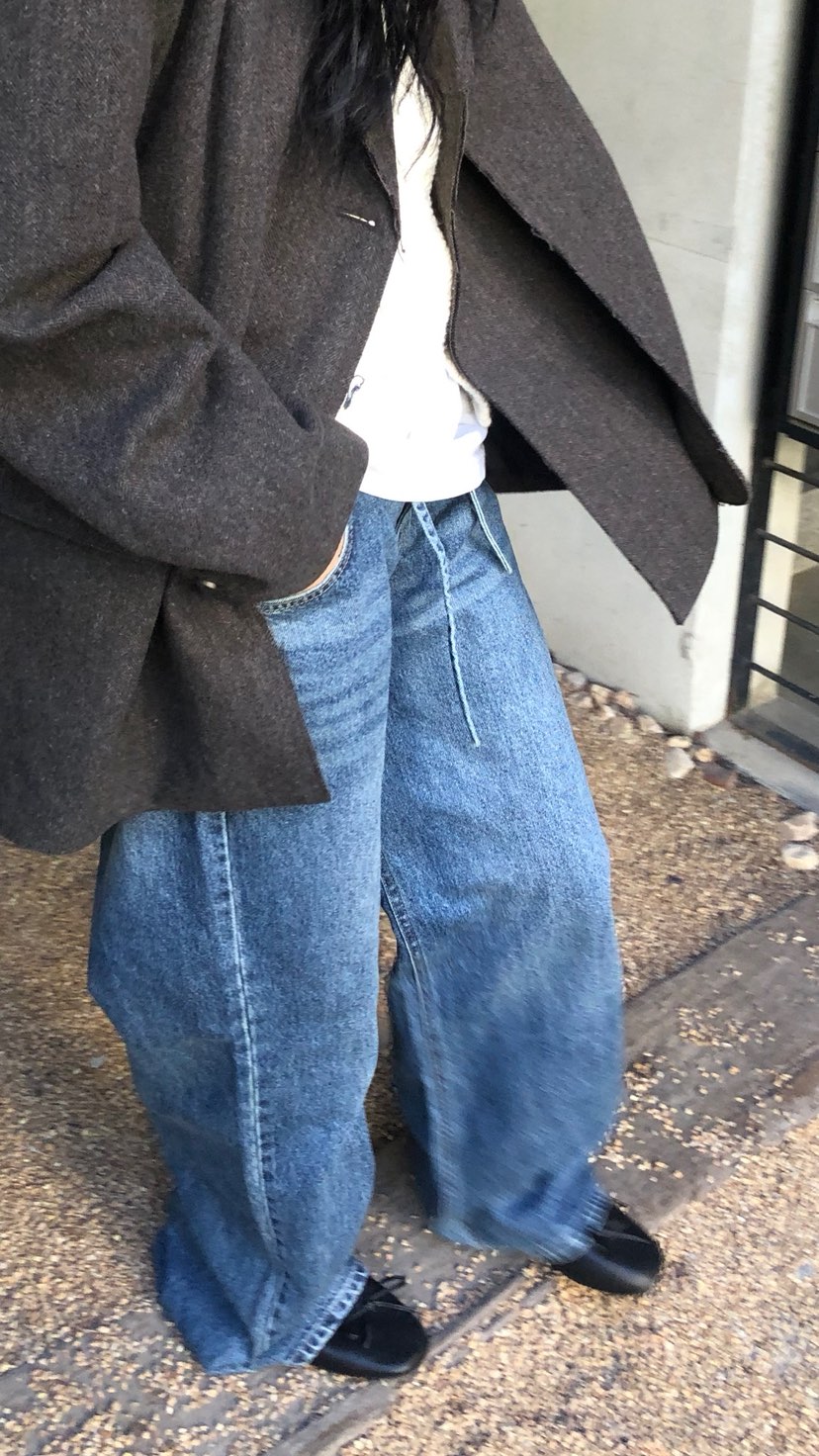 OVER RICH韓國代購女裝新品人氣休閑真品熱賣時尚牛仔褲OVER RICH牛仔褲