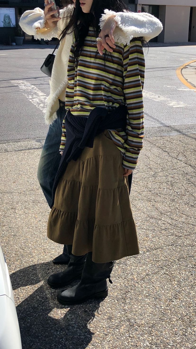 OVER RICH東大門直郵女裝新品人氣推薦真品半身裙中短裙OVER RICH半身裙/中短裙
