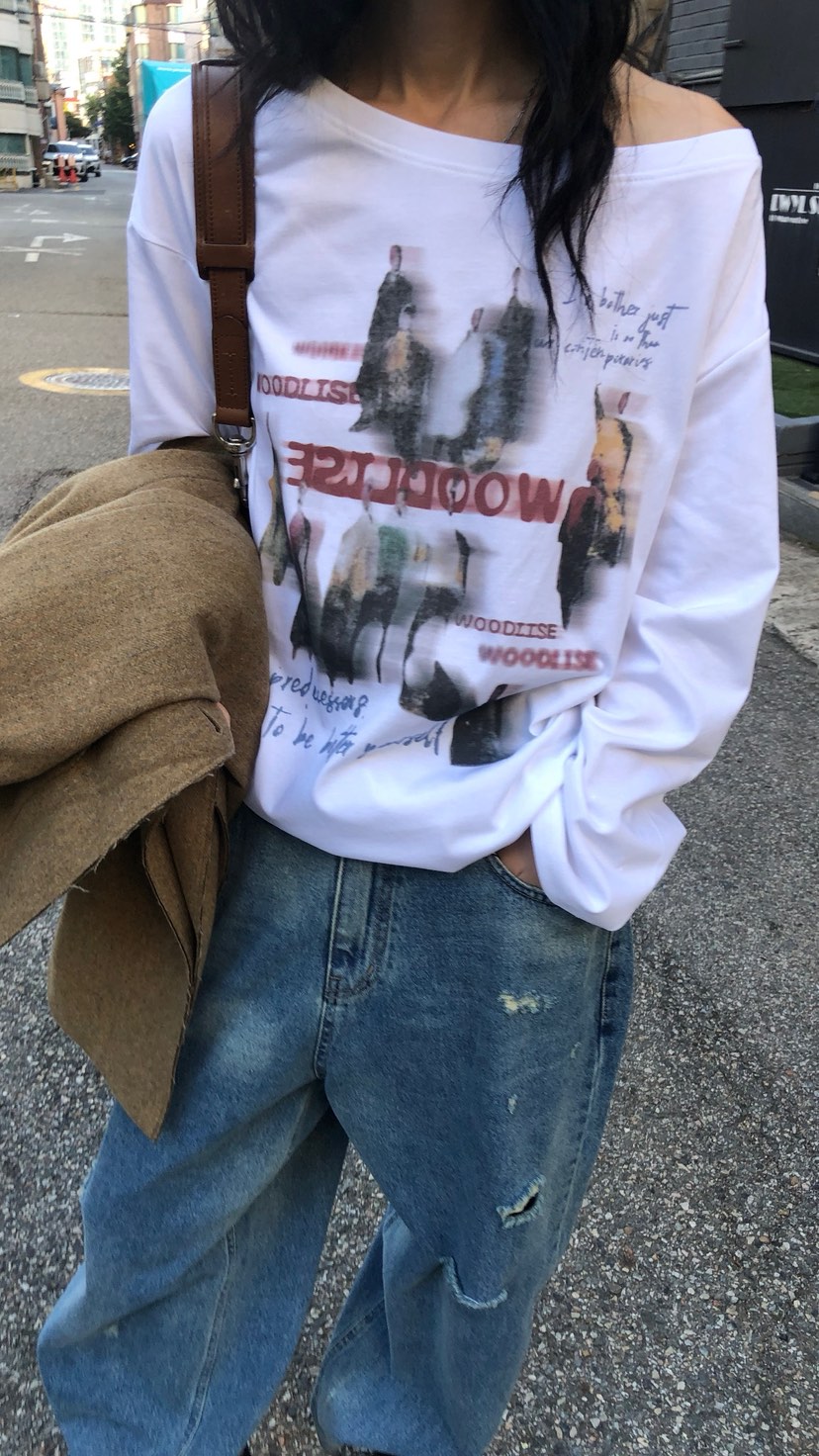 OVER RICH韓國代購女士新款休閑人氣推薦真品時尚長袖T恤OVER RICH長袖T恤