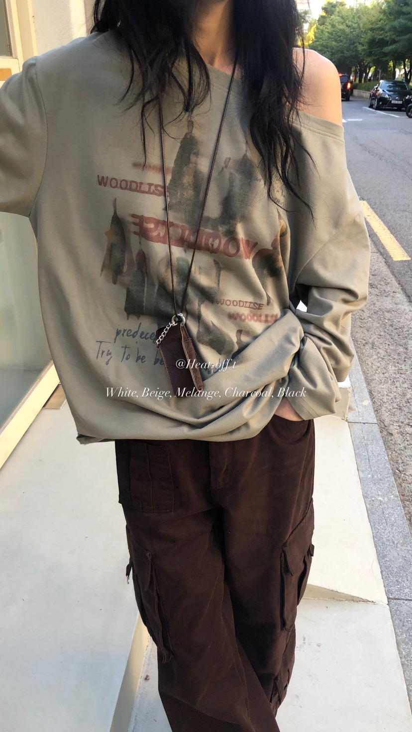 OVER RICH韓國代購女士新款休閑人氣推薦真品時尚長袖T恤OVER RICH長袖T恤