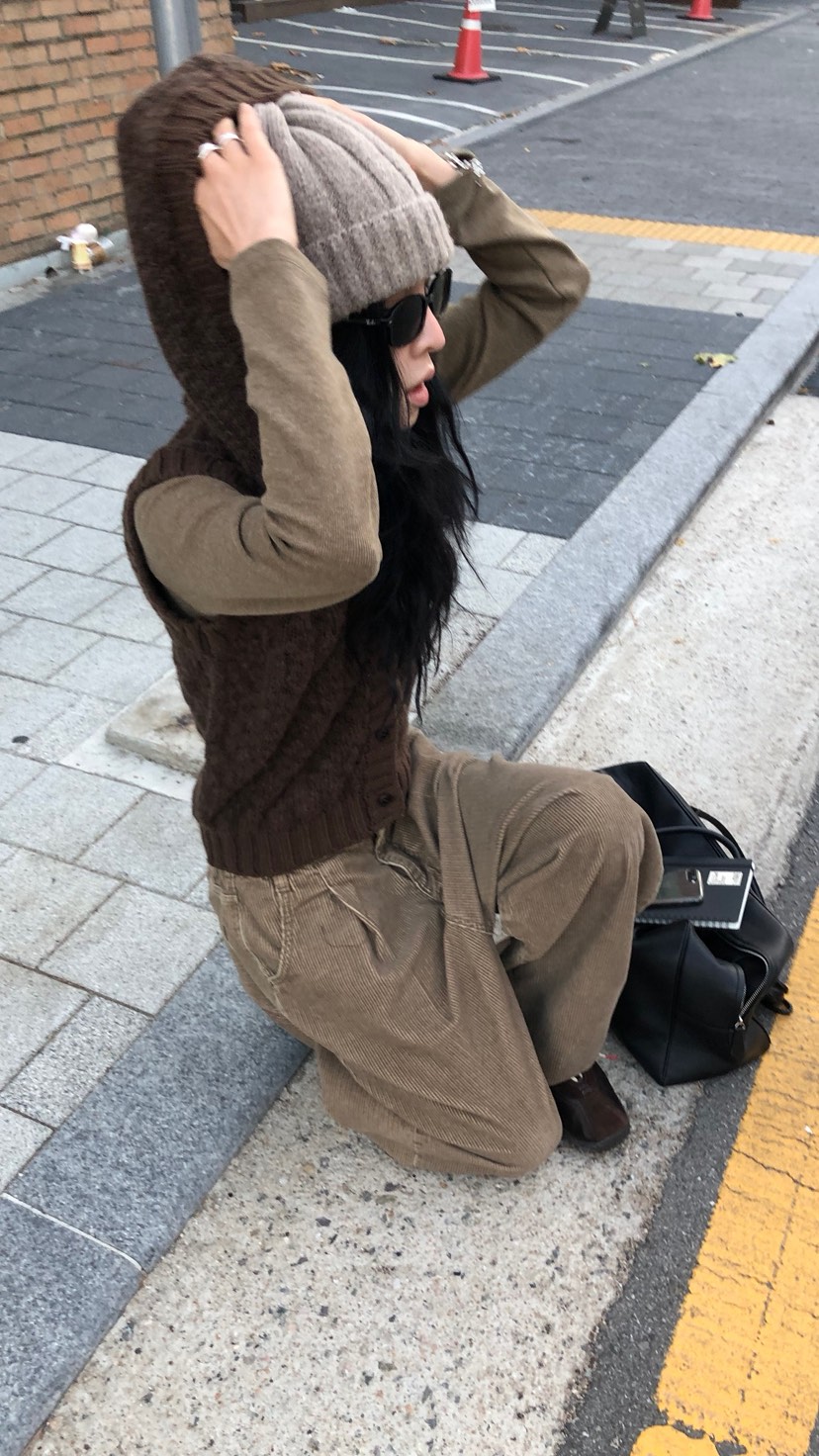 OVER RICH東大門代購女裝新品推薦真品熱賣人氣馬甲連帽OVER RICH馬甲
