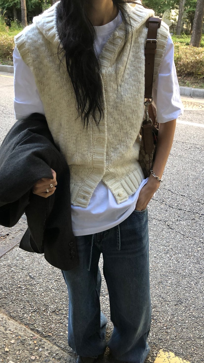 OVER RICH東大門代購女裝新品推薦真品熱賣人氣馬甲連帽OVER RICH馬甲